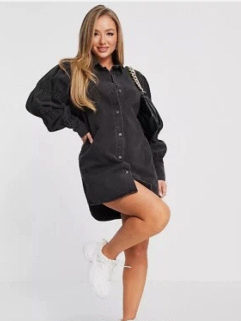 Missguided Jean Jacket Dress
